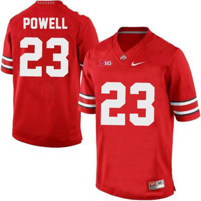 Ohio State Buckeyes Men's Tyvis Powell #23 Red Authentic Nike College NCAA Stitched Football Jersey KP19O14KC